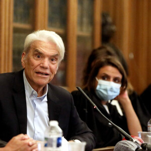 Exclusif - Bernard Tapie intervient lors de la promotion 2020 de la conférence des avocats du barreau de Paris, 11ème séance du premier tour, à la bibliothèque de l'ordre à Paris. Le 7 septembre 2020. © Dominique Jacovides / Bestimage 