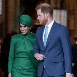 Le prince Harry, duc de Sussex, ici photographié avec Meghan Markle, duchesse de Sussex, a été surpris pour la première fois depuis leur interview explosive diffusée sur CBS.