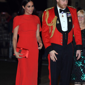 Le prince Harry, duc de Sussex, et Meghan Markle, duchesse de Sussex assistent au festival de musique de Mountbatten au Royal Albert Hall de Londres, Royaume Uni, le 7 mars 2020.