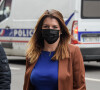 Déplacement de Marlène Schiappa, ministre déléguée chargée de la Citoyenneté, au commissariat du 3ème arrondissement de Paris, le 18 mars 2021. © Federico Pestellini / Panoramic / Bestimage