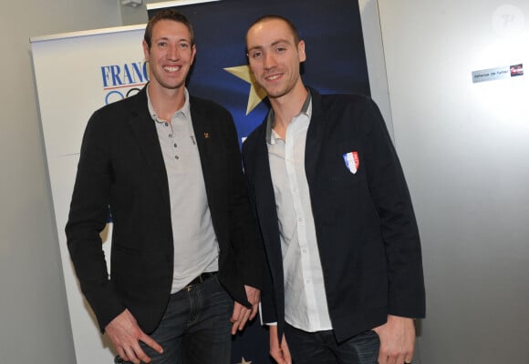 Exclusif - Alain Bernard et Jeremy Stravius - Soiree des champions du Comite National Olympique et Sportif Francais a Paris le 17 janvier 2013.
