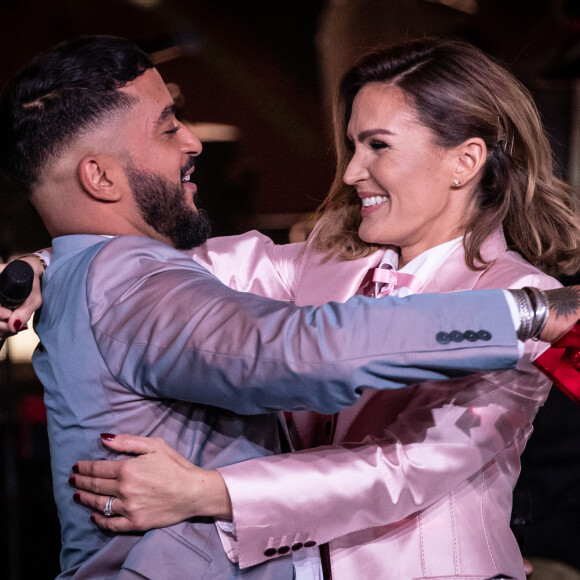 Vitaa et Slimane à la 35e cérémonie des Victoires de la musique à la Seine musicale de Boulogne-Billancourt, le 14 février 2020. © Cyril Moreau/Bestimage