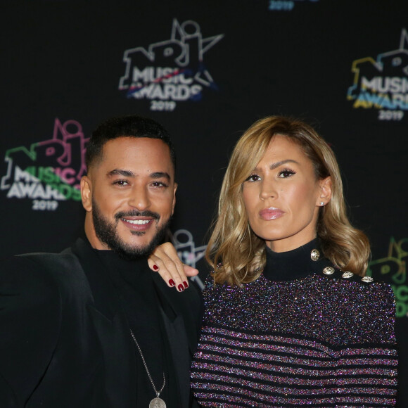 Slimane (Slimane Nebchi) et Vitaa (Charlotte Gonin) à la 21ème édition des NRJ Music Awards au Palais des festivals à Cannes le 9 novembre 2019. © Dominique Jacovides/Bestimage