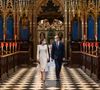 Le prince William et Kate Middleton, lors d'une visite au centre de vaccination de l'abbaye de Westminster à Londres, Royaume Uni
