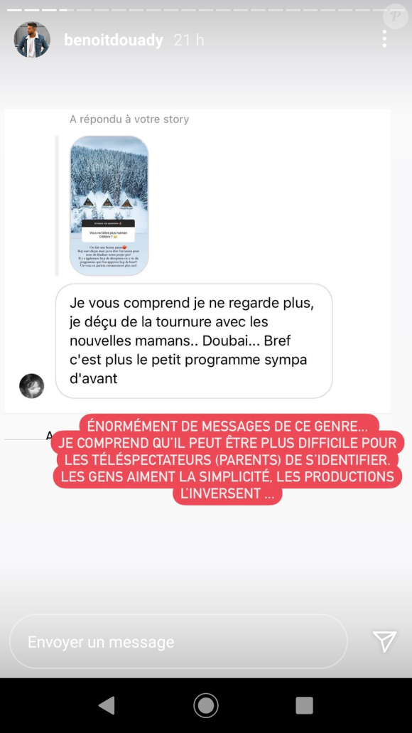 Charlène et Benoît annoncent qu'ils quittent le programme "Mamans & Célèbres" sur TFX - Instagram