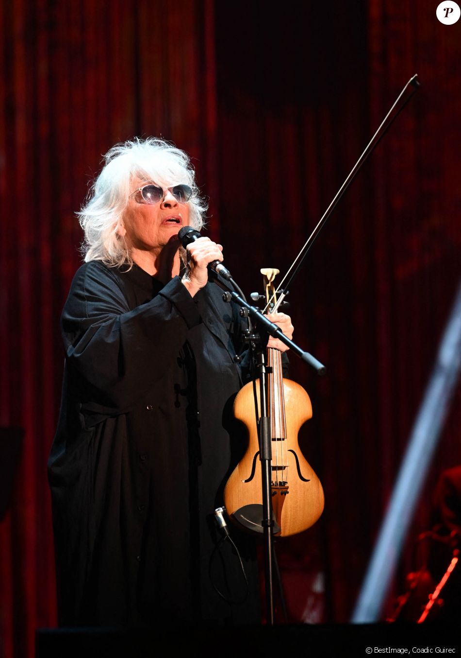 Exclusif - Catherine Lara en concert au Dôme de Paris (Palais des Sports), le 14 février 2020. © Coadic Guirec / Bestimage
