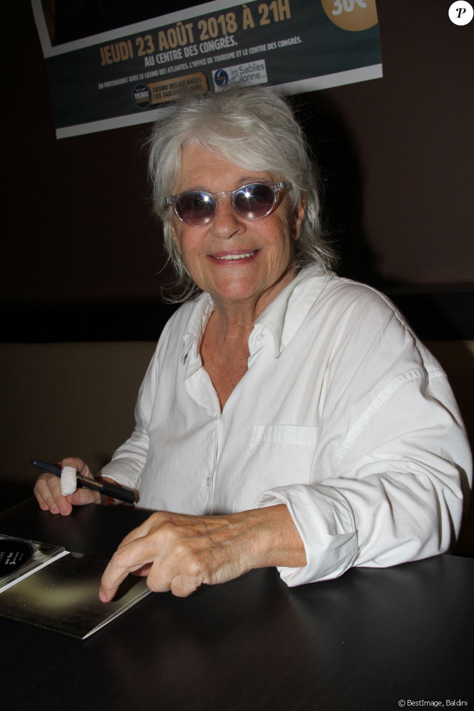 Exclusif - Catherine Lara en concert et dédicace au centre Les Atlantes aux Sables d'Olonne le 23 août 2018. © Baldini / Bestimage