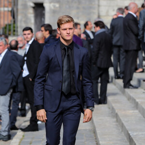 Mick Schumacher aux obsèques du pilote de F2 Anthoine Hubert en la cathédrale de Chartres, le 10 septembre 2019.