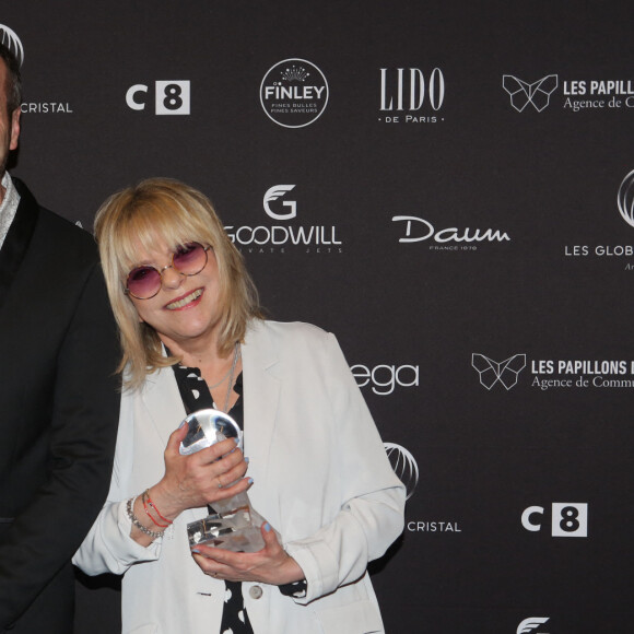 Ladislas Chollat et France Gall - Press Room de la 11e cérémonie des Globes de Cristal au Lido à Paris le 30 janvier 2017. © CVS / Bestimage