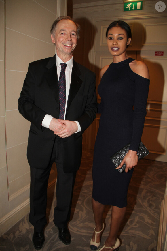 Philippe Chevallier avec sa femme Tiffany au dîner de gala de la première édition des prix "les Stéthos d'Or" à l'hôtel George V à Paris le 13 mars 2017. © Philippe Baldini/Bestimage