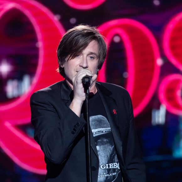 Thomas Dutronc - Enregistrement de l'émission "Sidaction, ensemble contre le Sida - Merci Line" au Paradis Latin à Paris, qui sera diffusée le 27 mars sur France 2. © C.Guirec-C.Moreau / Bestimage