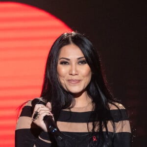 Anggun - Enregistrement de l'émission "Sidaction, ensemble contre le Sida - Merci Line" au Paradis Latin à Paris, qui sera diffusée le 27 mars sur France 2. © C.Guirec-C.Moreau / Bestimage