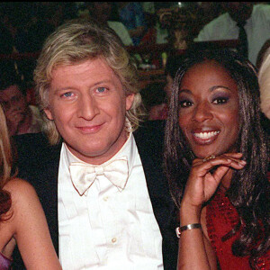 Sandy Valentino, Patrick Sébastien, Pépita, Michèle Torr - Enregistrement de l'émission "Le plus grand cabaret du monde" à Paris.