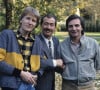 En France, portrait en extérieur des Charlots, avec Gérard Fillipelli, Jean Sarrus et Gérard Rinaldi, au début des années 80.