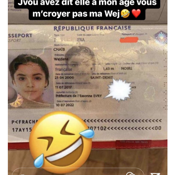 Wejdene souçonnée d'avoir 20 ans au lieu de 16, comme elle le prétend. Sur Instagram, elle remet les pendules à l'heure.