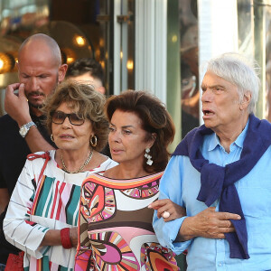 Bernard Tapie et sa femme Dominique à Saint-Tropez. Le 15 juillet 2020