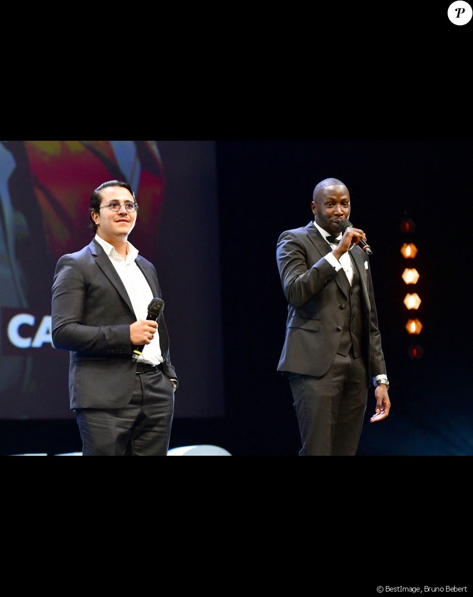 Brahim Bouhlel et Saïdou Camara - Soirée de clôture du festival Canneséries au palais des festivals à Cannes. Le 14 octobre 2020. © Bruno Bebert / Bestimage