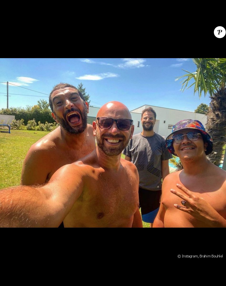 Brahim Bouhlel, Ramzy Bedhiar, Franck Gastambide et Hakim Jemili sur Instagram. Le 13 juillet 2020.
