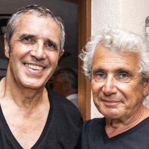 Julien Clerc et Michel Boujenah au Festival de Ramatuelle. Le 8 août 2018. © Cyril Bruneau/Festival de Ramatuelle/Bestimage