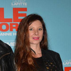 Julien Clerc et sa femme Hélène Grémillon - Avant-première du film "Elle l'adore" au cinéma UGC Normandie à Paris, le 15 septembre 2014.