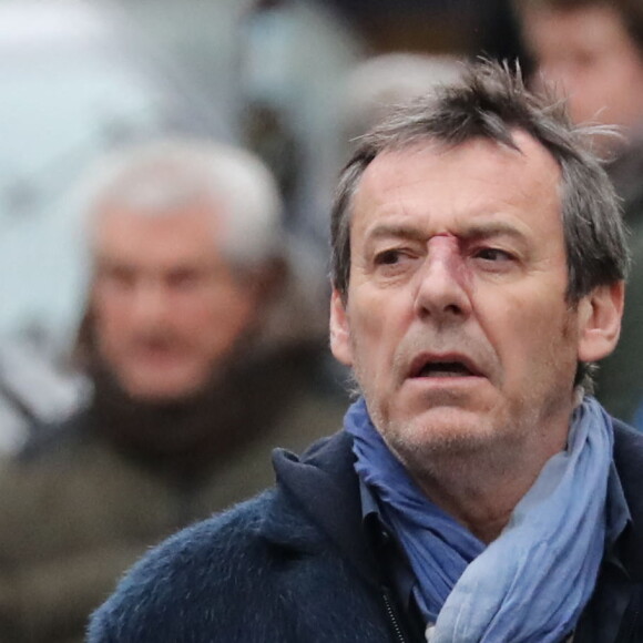 Jean-Luc Reichmann aux obsèques de Michou en l'église Saint-Jean de Montmartre à Paris. Le 31 janvier 2020