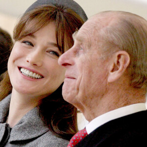 Carla Bruni et le Prince Philip au château de Windsor - 2008