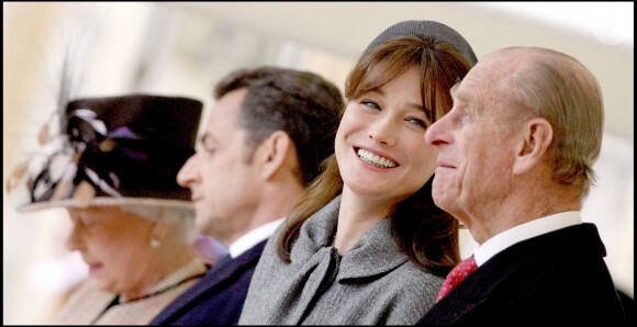 Carla Bruni et le Prince Philip au château de Windsor - 2008