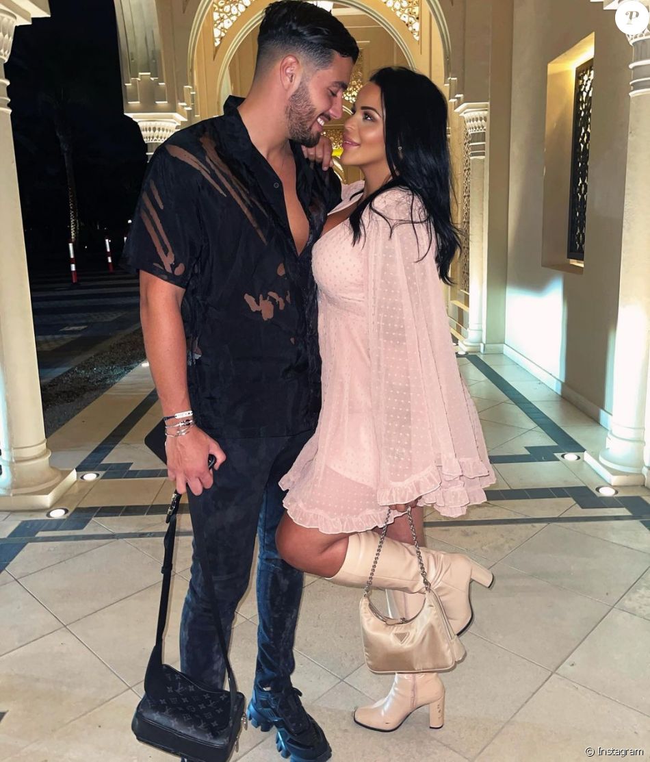 Sarah Fraisou et son mari Ahmed, mars 2021, sur Instagram