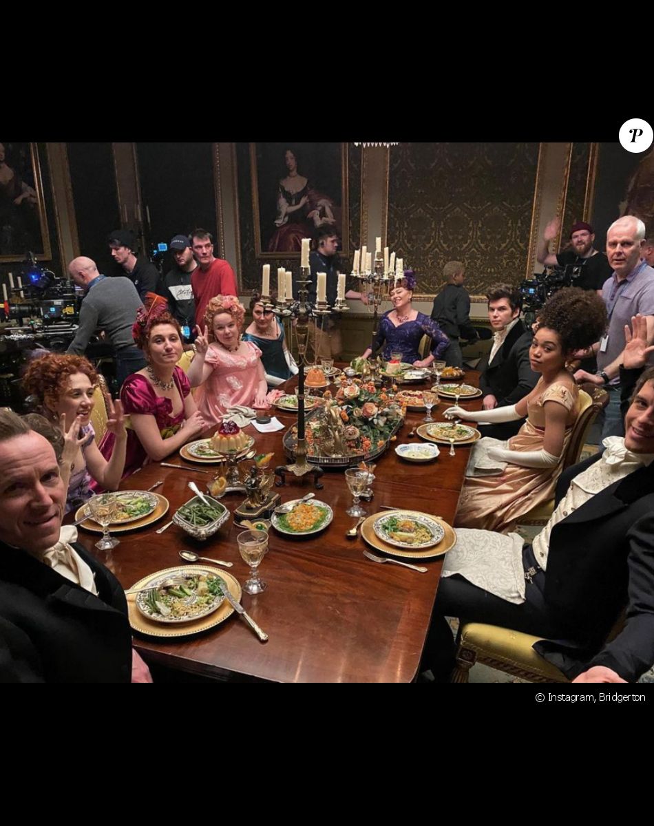 Les acteurs de la série La Chronique des Bridgerton. Janvier 2021.