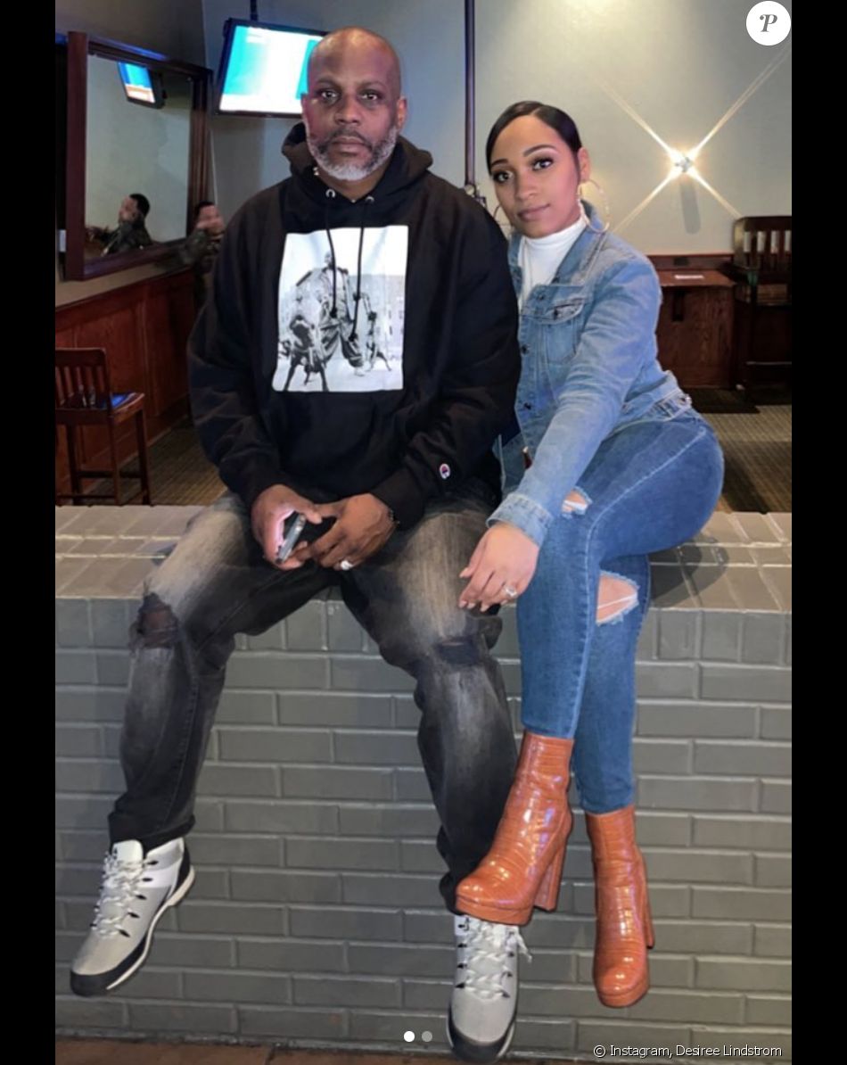 DMX et sa fiancée Desiree Lindstrom en février 2021. - Purepeople