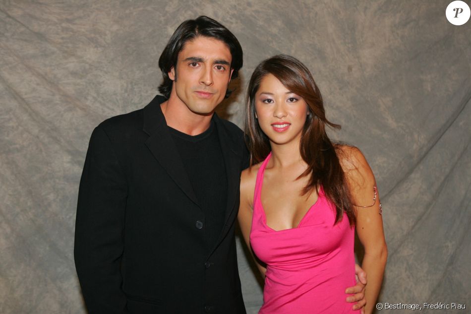 Grégory Basso et Marjolaine Bui - Archive - Emission l'Année People le 15 novembre 2004. © Fredéric Piau/Bestimage