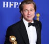 Brad Pitt lors de la Press Room (Pressroom) de la 77ème cérémonie annuelle des Golden Globe Awards au Beverly Hilton Hotel à Los Angeles le 5 janvier 2020.