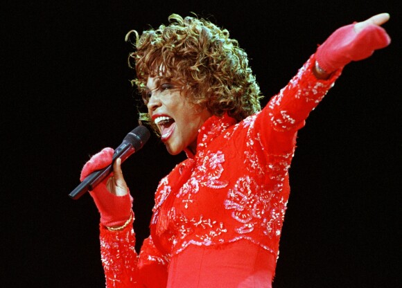 Whitney Houston à Aschaffenbourg en Allemagne. Juiller 1998.