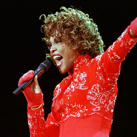 Whitney Houston à Aschaffenbourg en Allemagne. Juiller 1998.