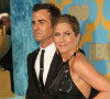 Justin Theroux et Jennifer Aniston - People à la soirée "HBO Golden Globes" à Beverly Hills.