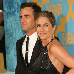 Justin Theroux et Jennifer Aniston - People à la soirée "HBO Golden Globes" à Beverly Hills.