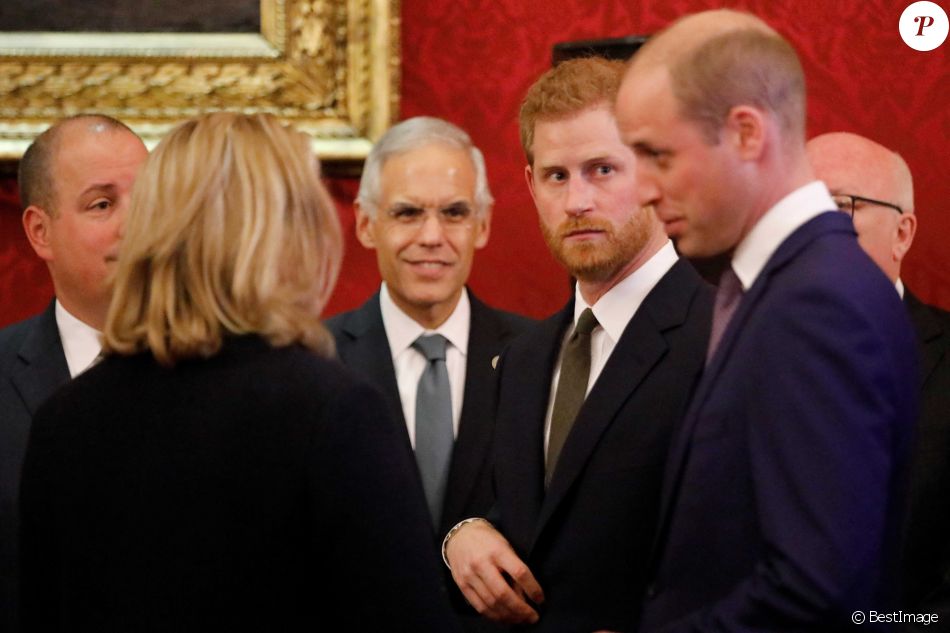 Le prince William, duc de Cambridge, et le prince Harry, duc de Sussex, lors de la conférence "2018 Illegal Wildlife Trade" au palais St James à Londres.