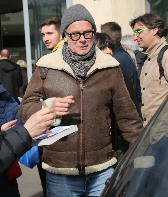 Exclusif - Franck Dubosc à la sortie des studios de radio RTL à Paris, le 19 février 2020 © Panoramic / Bestimage