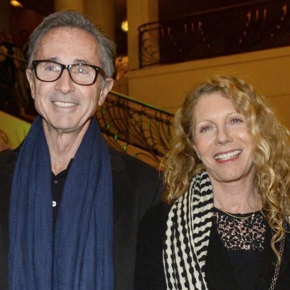 Thierry Lhermitte et sa femme Hélène - 20e édition de la vente aux enchères des "Sapins de Noël des Créateurs" au théâtre des Champs-Elysées à Paris © Guirec Coadic/Bestimage 
