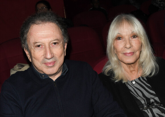 Exclusif - Michel Drucker et sa femme Dany Saval au cinéma Mac Mahon à Paris © Coadic Guirec/Bestimage <br /><br />