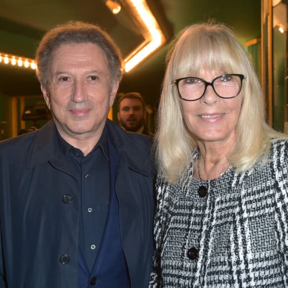 Exclusif - Michel Drucker et sa femme Dany Saval à la générale du spectacle musical Les Choristes au théâtre des Folies Bergère à Paris, France, le 2 mars 2017. © Gorassini-Moreau/Bestimage 