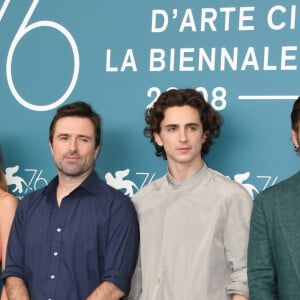 Lily-Rose Depp, David Michod, Timothee Chalamet au photocall du film "The King" à la 76ème Mostra de Venise, Festival International du Film de Venise, le 2 septembre 2019.