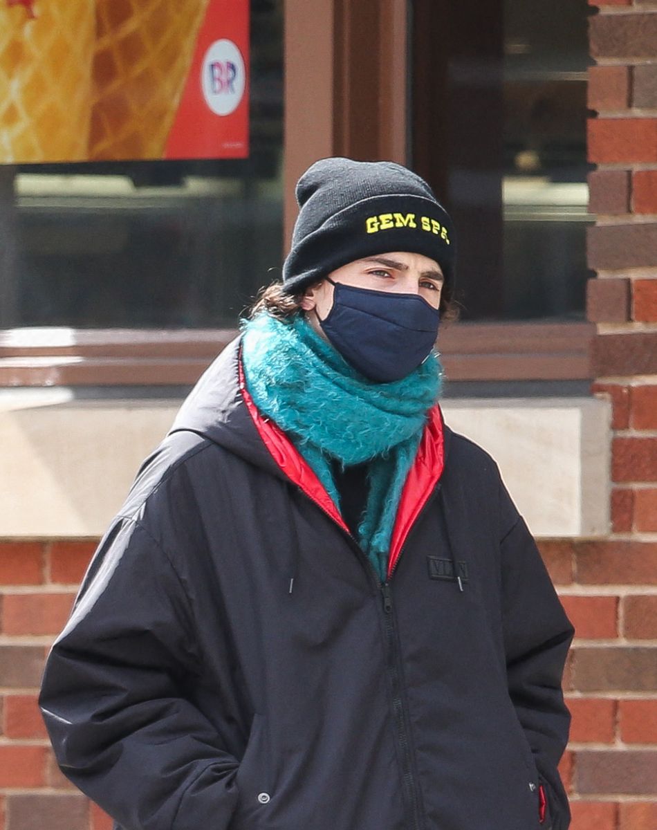 Exclusif - Timothee Chalamet à New York, le 20 février 2021.