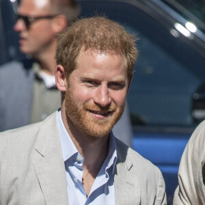 Le prince Harry, duc de Sussex, et Meghan Markle, duchesse de Sussex, arrivent à la Mosquée Auwal à Cape Town, Afrique du Sud. Le 24 septembre 2019