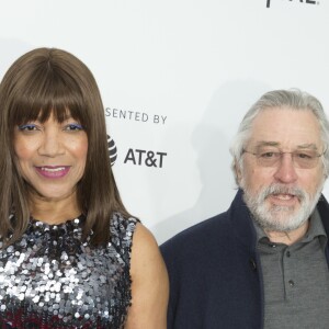 Grace Hightower et son mari Robert De Niro au festival du film Tribeca au Radio City Music Hall à New York, le 19 avril 2017.