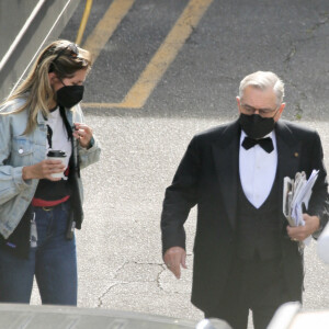Exclusif - Robert De Niro sur le tournage du film de David O. Russell à Los Angeles, le 5 février 2021.