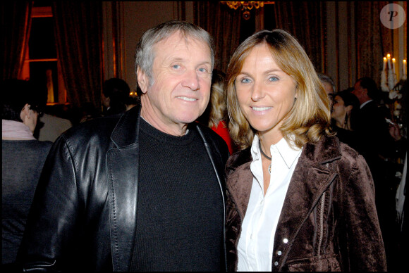 Yves Rénier et sa femme Karin au Crillon à Paris