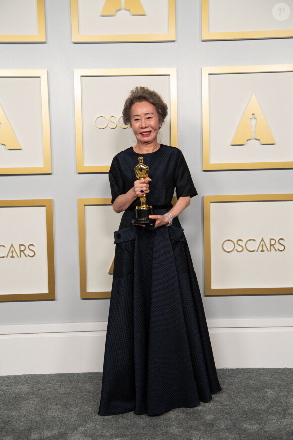 Yuh-Jung Youn lauréate de la 93 cérémonie des Oscars à Los Angeles, le 25 avril 2021. Photo par Todd Wawrychuk/A.M.P.A.S. via ABACAPRESS.COM