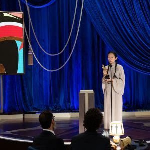 Chloé Zhao lauréate de la 93 cérémonie des Oscars à Los Angeles, le 25 avril 2021. Photo par Todd Wawrychuk/A.M.P.A.S. via ABACAPRESS.COM