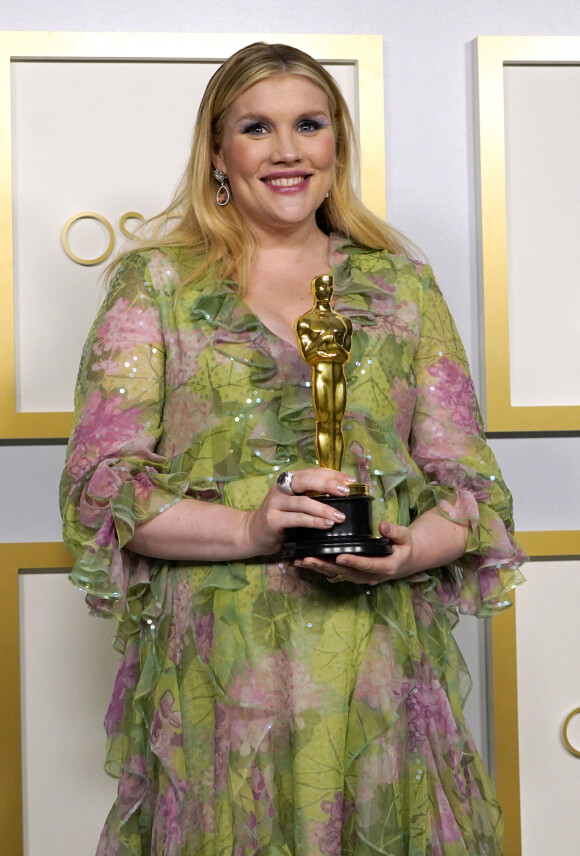 Emerald Fennell - Pressroom - 93ème cérémonie des Oscars dans la gare Union Station à Los Angeles, le 25 avril 2021.